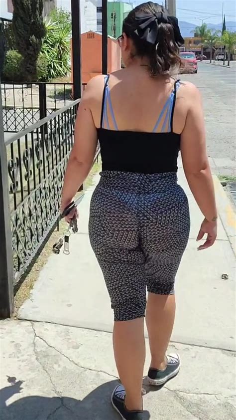 Oc Big Ass Latina Milf In Transparent Lycra Showing Thong Spandex