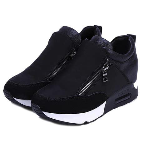 2018 Running Hiking Thick Bottom Platform Wedges Shoes Woman Sports Sneakers Spring Autumn