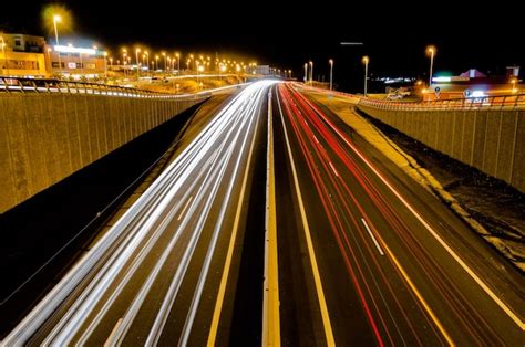 Premium Photo | Picture of an highway road in the night time