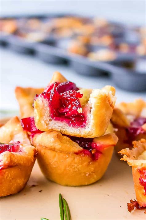 Cranberry Brie Bites Easy Crescent Roll Recipe All Things Mamma