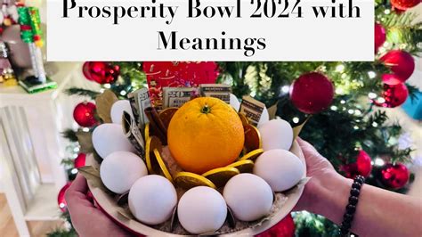 DIY Prosperity Bowl 2024 With Meanings YouTube