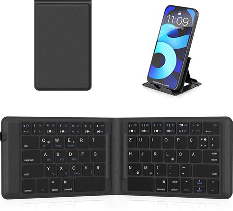 OMOTON Teclado plegable Bluetooth plegable inalámbrico teclado portátil