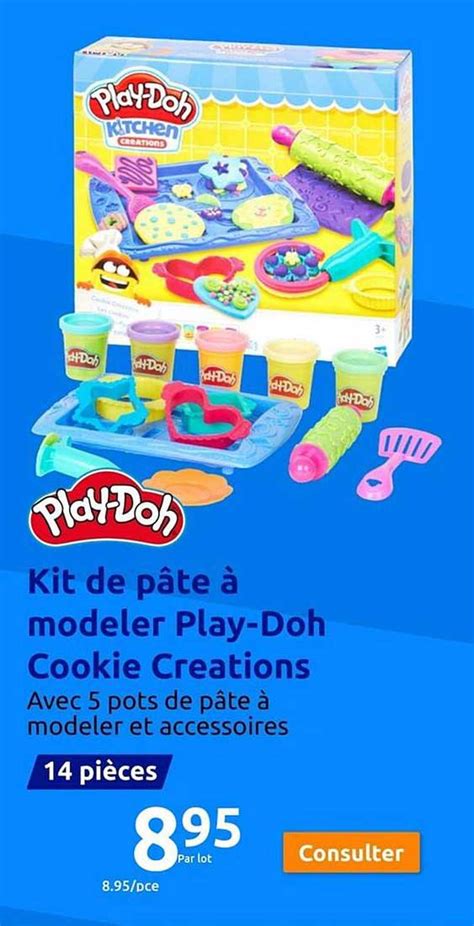 Promo Kit De P Te Modeler Play Doh Cookie Cr Ations Chez Action