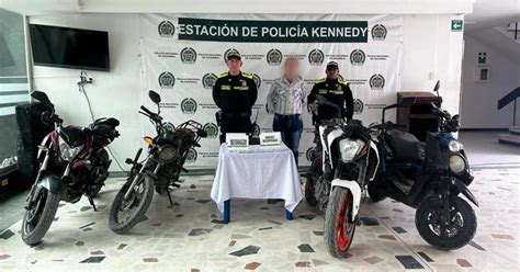 Policía recuperó 4 motos hurtadas y capturó a presunto delincuente