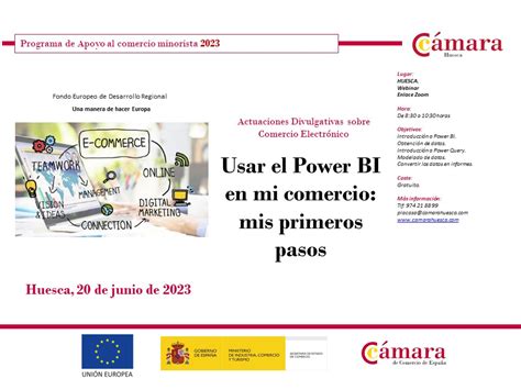 Jornada Divulgativa Usar El Power BI En Mi Comercio Mis Primeros Pasos