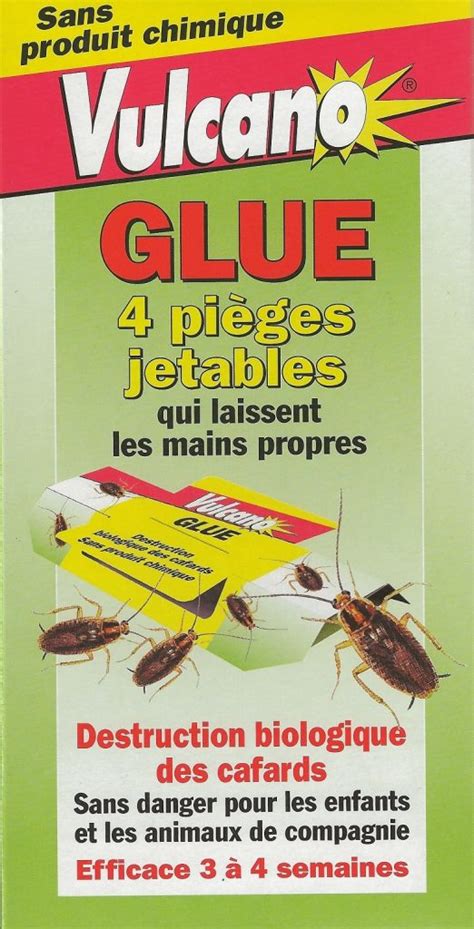 Glue Anti Cafards Blattes Cancrelats Lot De Pi Ges Jetables Vulcano