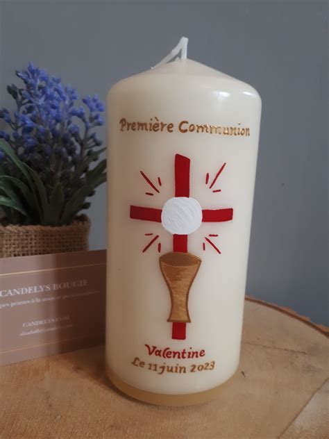 Hostie et Calice Première communion Candelys Bougies illustrées