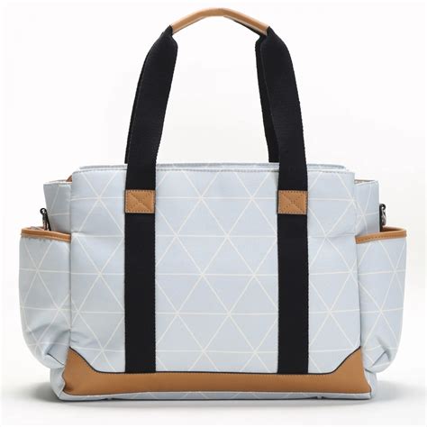 Sac à langer intemporel Triangle bleu clair M Y Allobebe Maroc