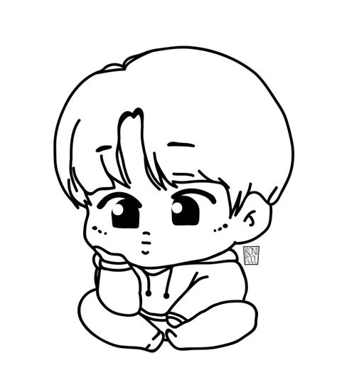 BTS Fanart Jimin Chibi Speed Drawing Roni Pool Bts Drawings