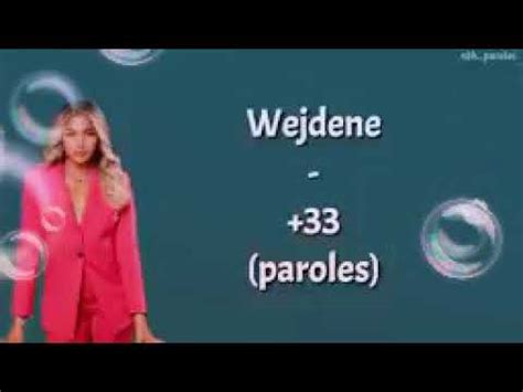 Wejdene 33 Paroles YouTube