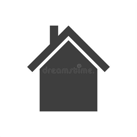 Home Icon On A White Background Vector Stock Vector Illustration Of