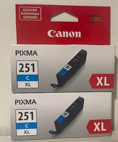 Pack Of Canon Extra Large Ink Cartridge Cyan Cli Xlc Ebay