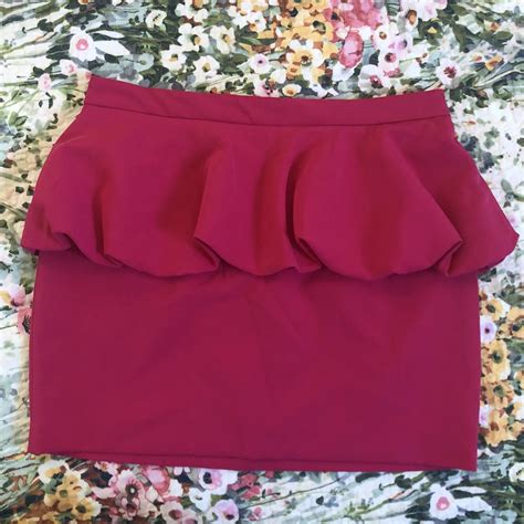 Zara Hot Pink Ruffle Miniskirt