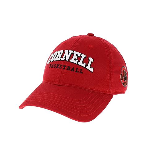 Cornell Basketball Cap With Side Bear Logo