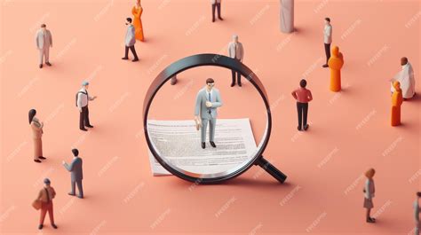 Premium Ai Image Magnifying Glass Searching For A New Job We Are