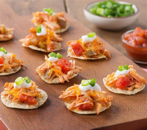 Mini Shredded Chicken Tostadas