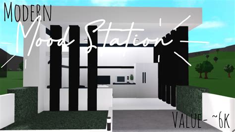 Modern Mood Station Speedbuild Tour Bloxburg Mood Station Youtube