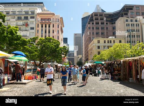 View Of Greenmarket Square In Cape Town South Africa Stock Photo Alamy