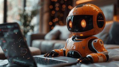 Inteligência artificial chatbot Homem usando tecnologia para criar um