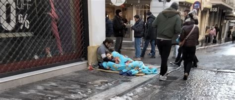 Fl Chtlinge Auf Samos Athen Bettler Und Obdachlose