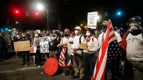 A Wall Of Vets Joins The Front Lines Of Portland Protests The New