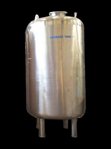 Chemicals Oils 1800 L Stainless Steel Storage Tank For Chemical