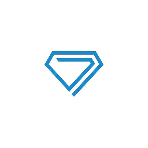 number  blue diamond geometric  logo vector  vector art