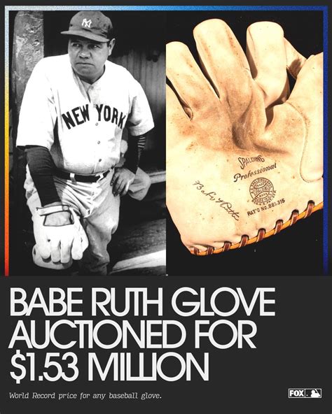 FOX Sports MLB On Twitter On Saturday Babe Ruth S Glove Was Sold At