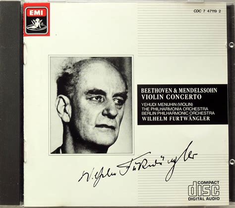 Beethoven Mendelssohn Violin Concertos Menuhin Philharmonia