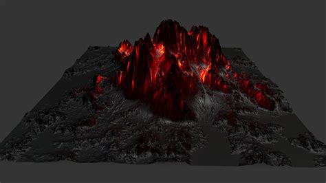 ArtStation - lava mountain | Resources