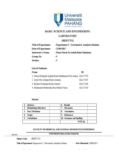 Experiment 2 | PDF | Precipitation (Chemistry) | Analytical Chemistry