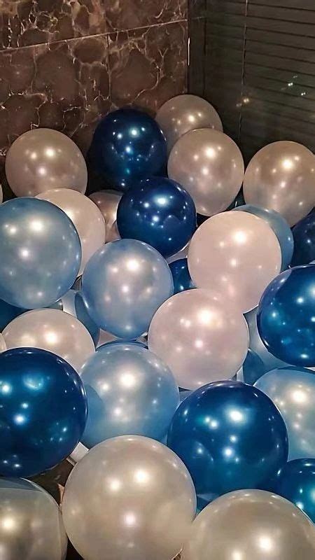 Pcs Inch Silver Confetti Balloon Happy Birthday Wedding Party Decor