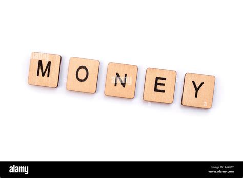 The Word MONEY Spelt With Wooden Letter Tiles Stock Photo Alamy