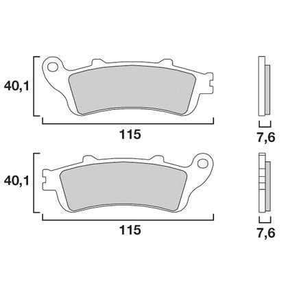 Plaquettes De Freins Brembo Sinter M Tal Fritt Avant Motoblouz