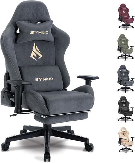 Symino Gaming Chair Breathable Office Chair High Quality Alcantara