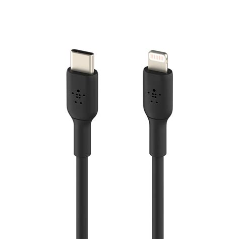 Belkin Câble USB C vers Lightning MFI noir 1 m CAA003bt1MBK