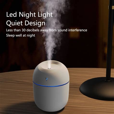 250ml Mini Ultrasonic Air Humidifier Romantic Light Usb Diffuser Car