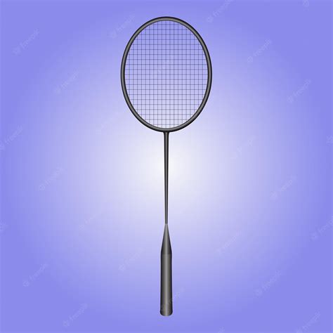 Premium Vector | Art illustration badminton racket 2