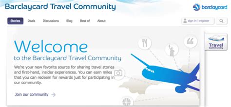 Earn Credit Towards Travel Through the Barclaycard Travel Community ...