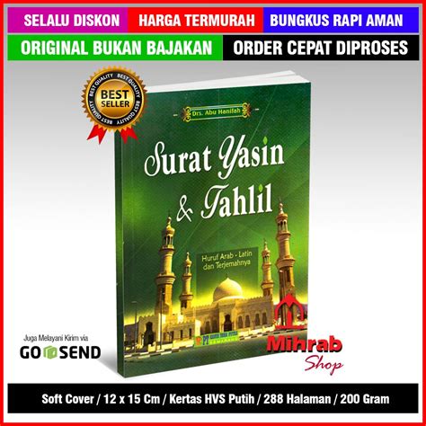 Jual Surat Yasin Dan Tahlil Huruf Arab Latin Dan Terjemahnya Shopee