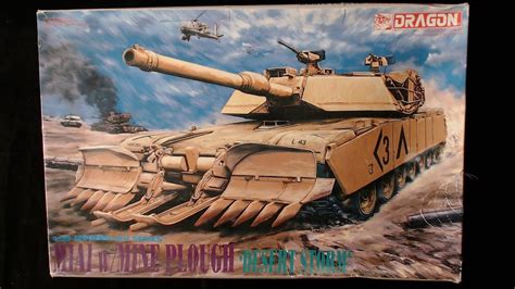 Dragon 1 35 Scale M1a1 Abrams With Mine Plough Inbox Review Youtube