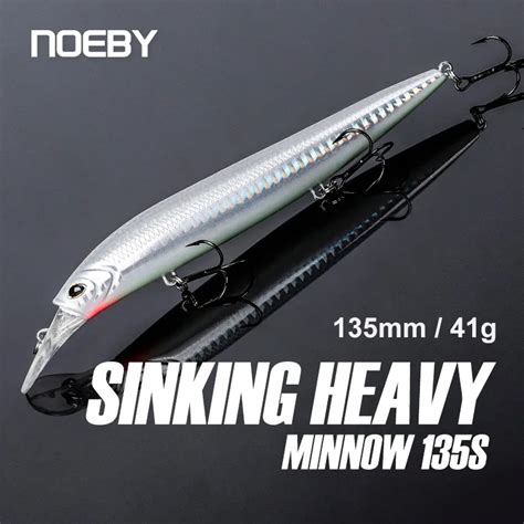 Noeby Mm G Sinking Minnow Fishing Lures Jerkbait Wobbler