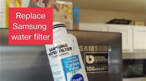 How To Change A Water Filter In Samsung Refrigerator And Reset Filter