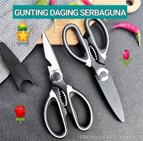 Gunting Serbaguna Dapur Gunting Daging Tulang Sayur Kitchen Knife