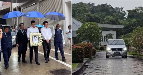 About 30 People Send Lee Wei Ling Off In The Rain Mothershipsg