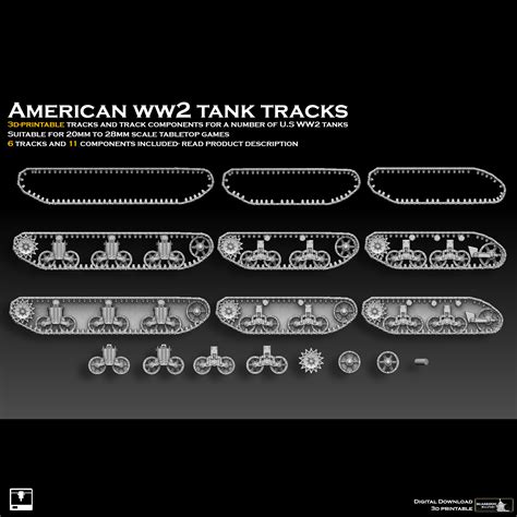 American Ww2 Tank Tracks And Components Miniset Net Miniatures