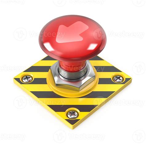 emergency stop button  arrow indicator  stock photo  vecteezy