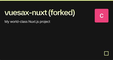 Vuesax Nuxt Forked Codesandbox