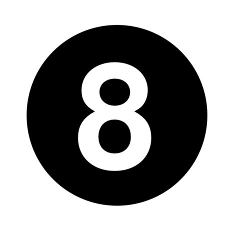 Цифра 8 PNG