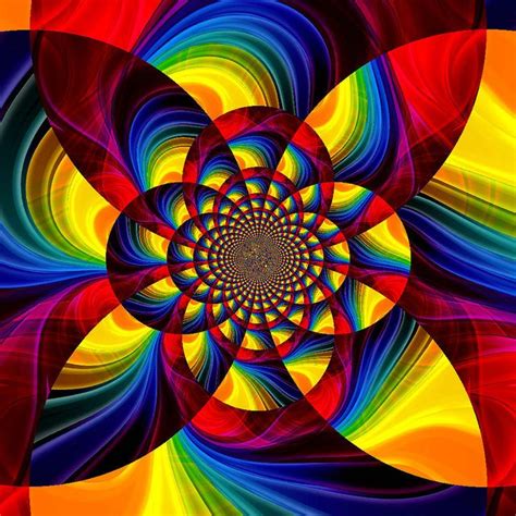 Pinwheel Rainbow Ate My Crayons Photostream Fractal Images Fractal